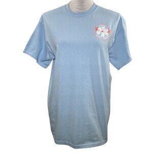 Small Town Girl Women’s M Graphic Tee Blue Western Country Cowboy Boots Top